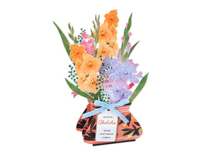 August Birth Flower Pop-Up Card