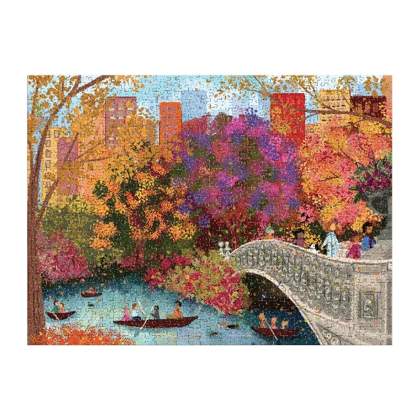 Galison 1000 Piece Puzzle | Autumn On The Bow Bridge