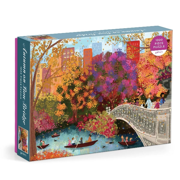 Galison 1000 Piece Puzzle | Autumn On The Bow Bridge