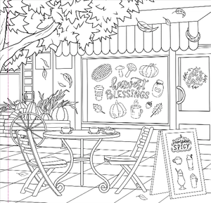 Autumn Dreams Colouring Book