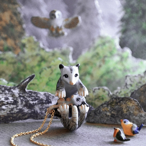 Camp Hollow Necklace | Baby Possum