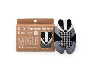 Kiriki Press Embroidery Kit | Badger