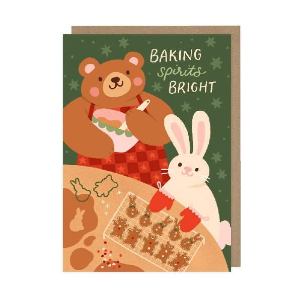 Baking Spirits Bright Holiday Card