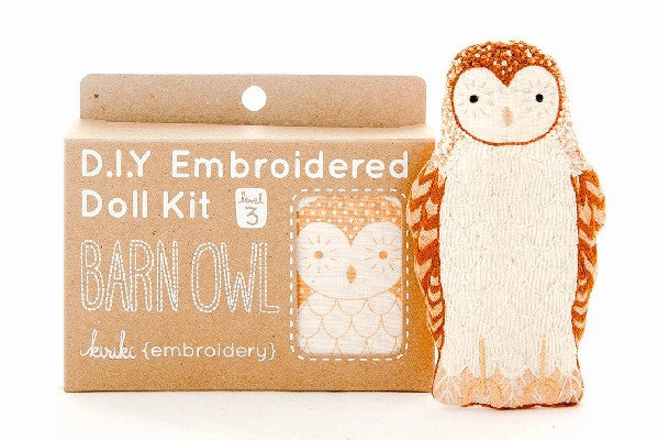 Kiriki Press Embroidery Kit | Barn Owl