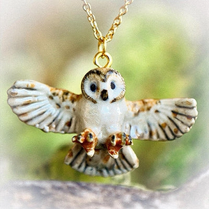 Camp Hollow Necklace | Barn Owl