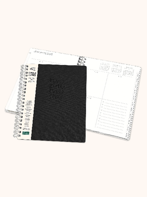Studio Oh! 2025 17-Month Planner | Midnight Black