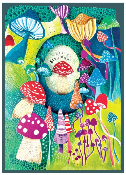 Mushrooms Birthday Card