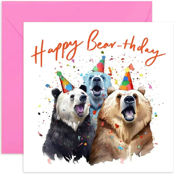 Happy Bear-thday Card