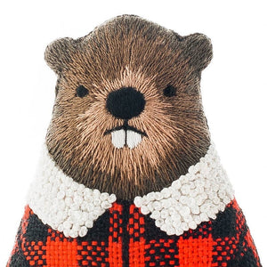 Kiriki Press Embroidery Kit | Beaver