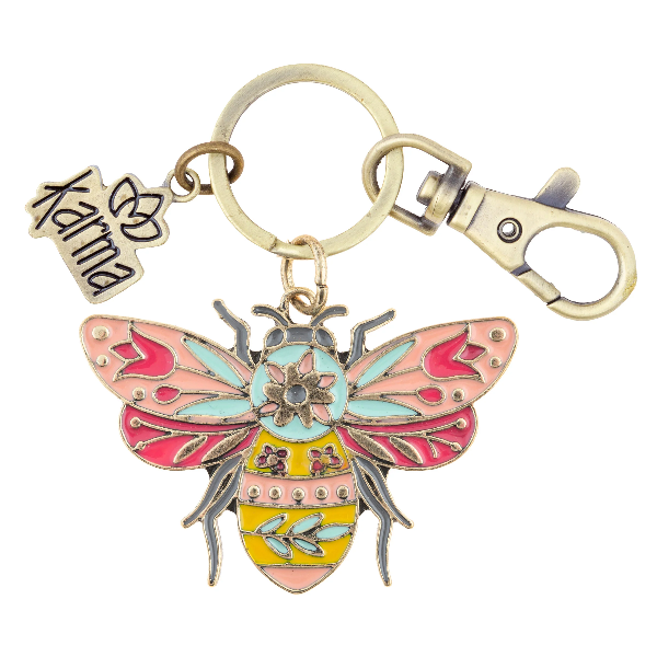 Karma Enamel Keychain | Bee