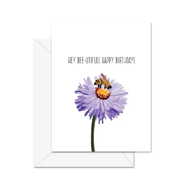 Bee-utiful Flower Birthday Card