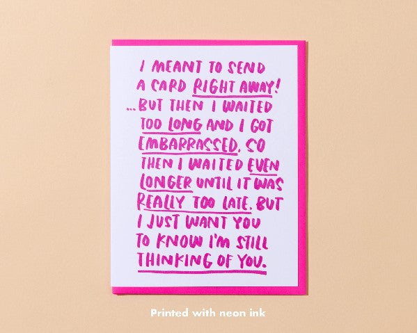 Belated Sympathy Card