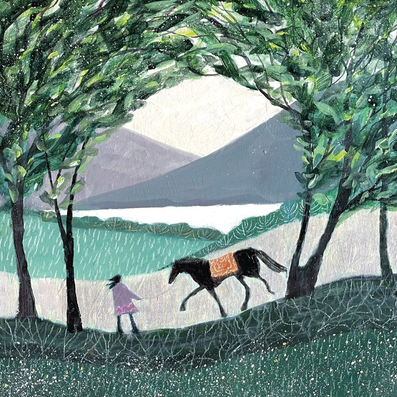 Beside The Loch Blank Art Card