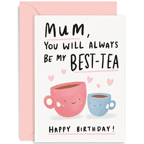 Best-Tea Mum Birthday Card