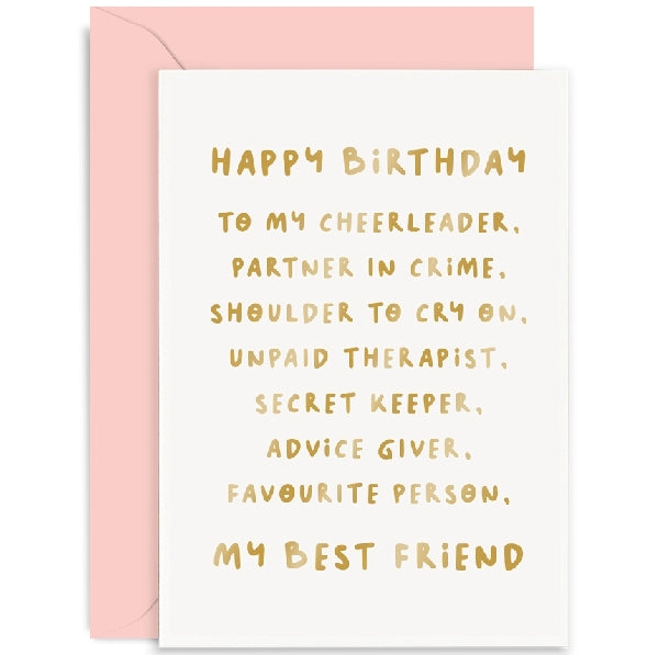 Best Friend Birthday Card
