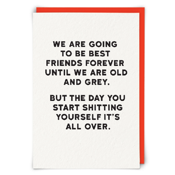 Best Friends Blank Humour Card