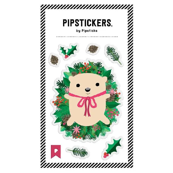 Pipsticks Big Puffy Stickers | Evergreen Hedgehog