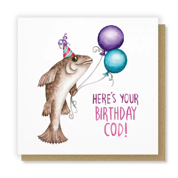 Birthday Cod Birthday Card