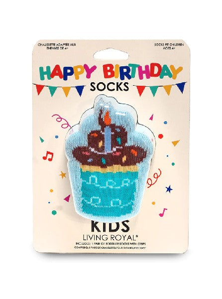 Living Royal 3D Kids Socks | Birthday Cupcakes