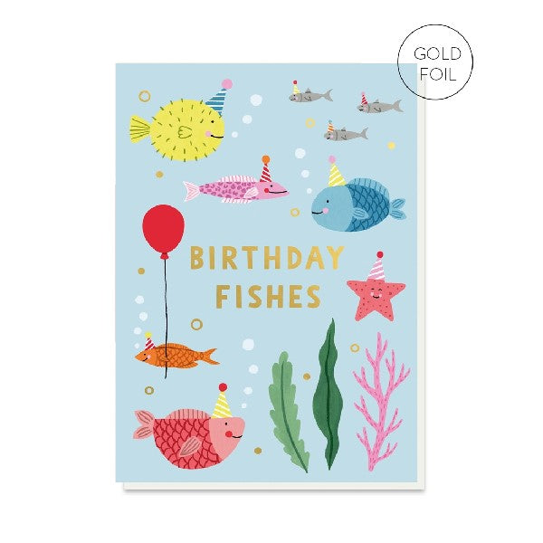 Birthday Fishes Birthday Card