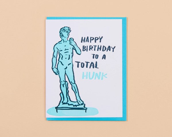 Total Hunk Birthday Card