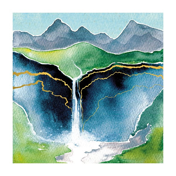 Waterfalls Blank Art Card