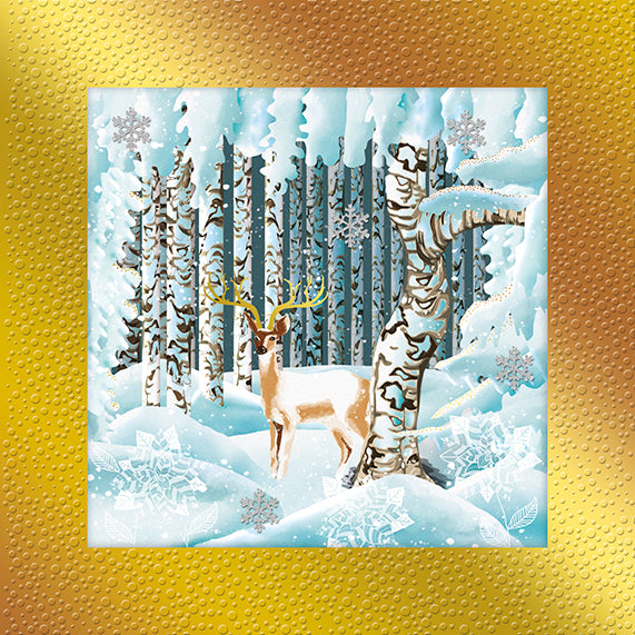 Forest Deer Blank Holiday Card