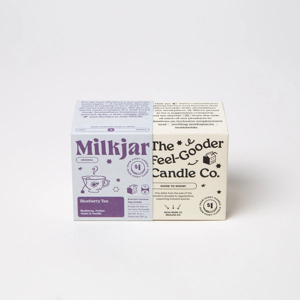 Milkjar 8 oz. Candle | Blueberry Tea - The Gifted Type