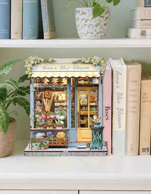 DIY Miniature Book Nook Kit | Anna's Blue Blossom