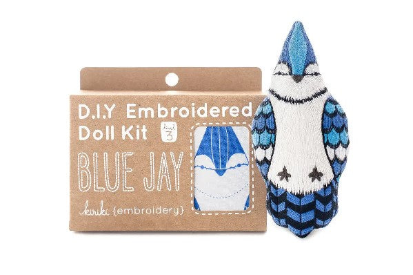 Kiriki Press Embroidery Kit | Blue Jay