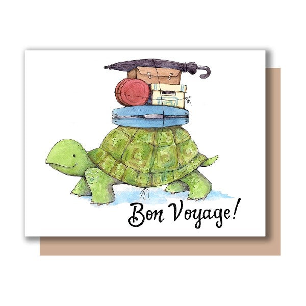 Turtle Bon Voyage Card