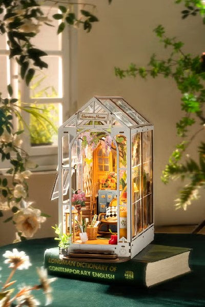 DIY Miniature Book Nook Kit | Garden House