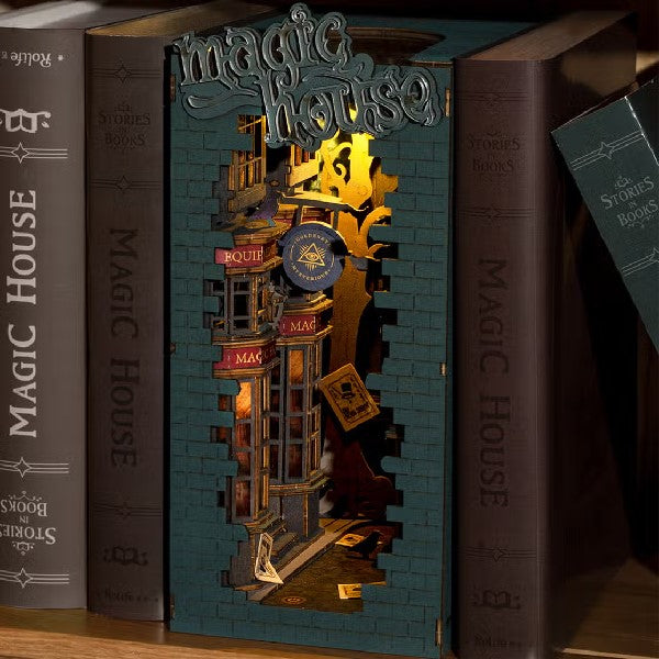 DIY Miniature Book Nook Kit | Magic House