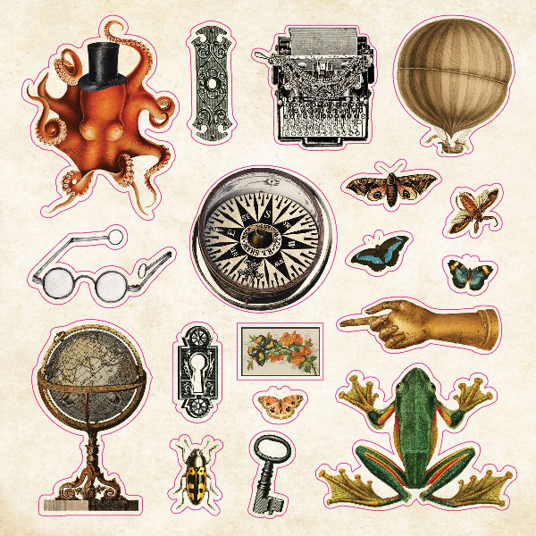 Book Of Curiosities Sticker Book