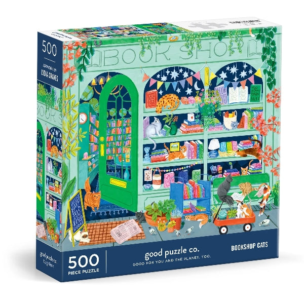 Good Puzzle Co. 500 Piece Puzzle | Bookshop Cats