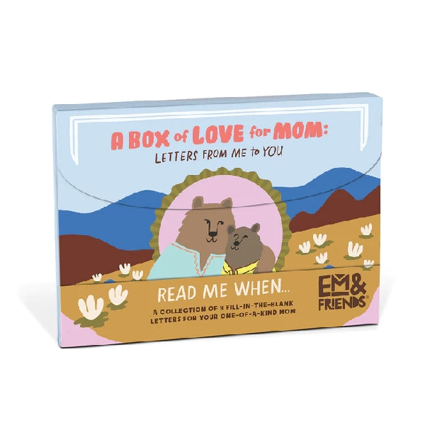 Em & Friends Fill-In-The-Blank Keepsake Letters |  A Box Of Love For Mom