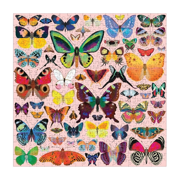 Mudpuppy 500 Piece Puzzle | Brillilant Butterflies