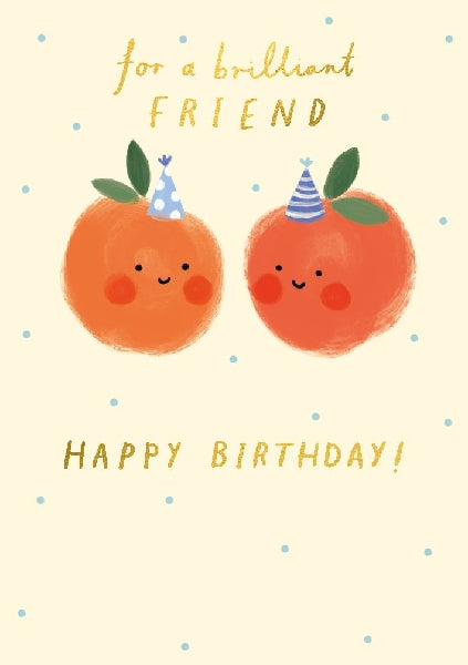 Brilliant Friend Birthday Card