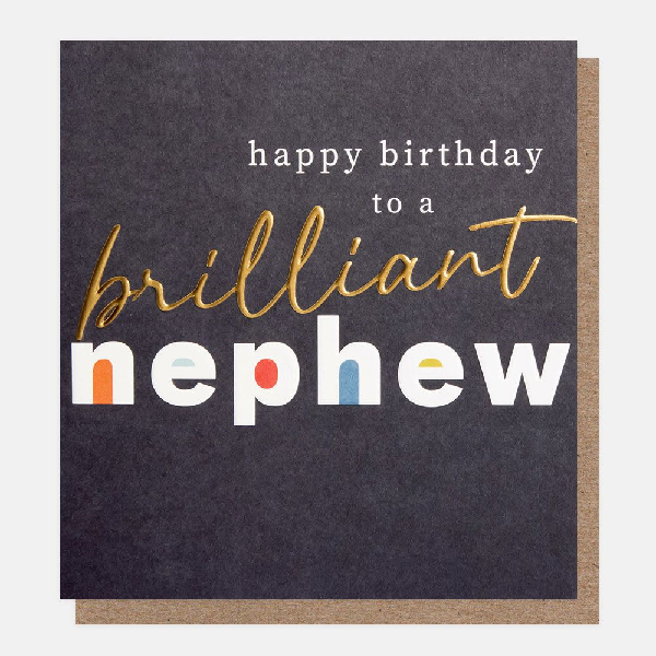 Brilliant Nephew Birthday Card