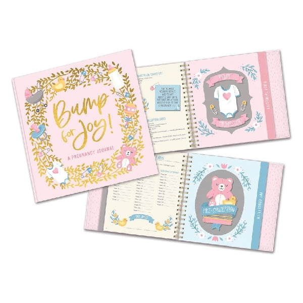 Bump For Joy! Guided Pregnancy Journal | Pink