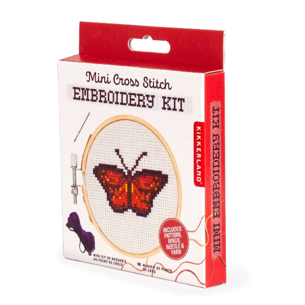 Mini Butterfly Cross Stitch Embroidery Kit