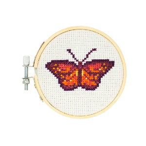 Mini Butterfly Cross Stitch Embroidery Kit