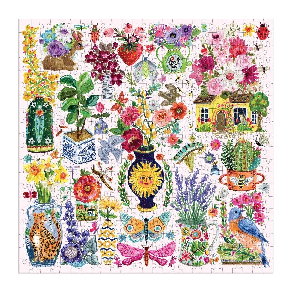Galison 500 Piece Puzzle | Buzzy Bouquets