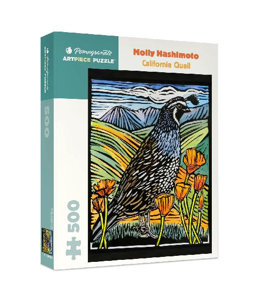 Pomegranate 500 Piece Puzzle | California Quail