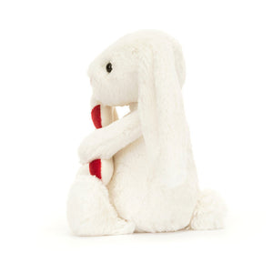 Jellycat Bashful Bunny With Candy Cane Plush