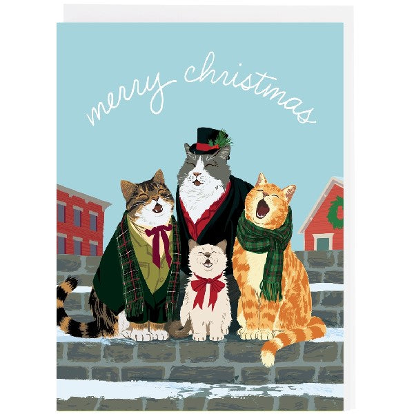 Merry Christmas Cats Card