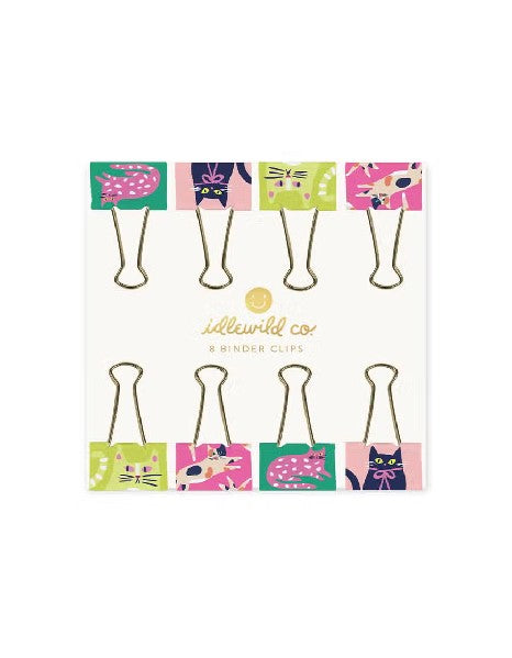 8 Cat Binder Clips