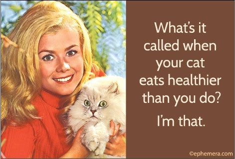 Your Cat Eats Healthier Than You Do Magnet