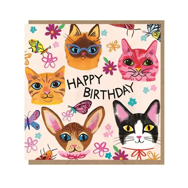 Cats Birthday Card