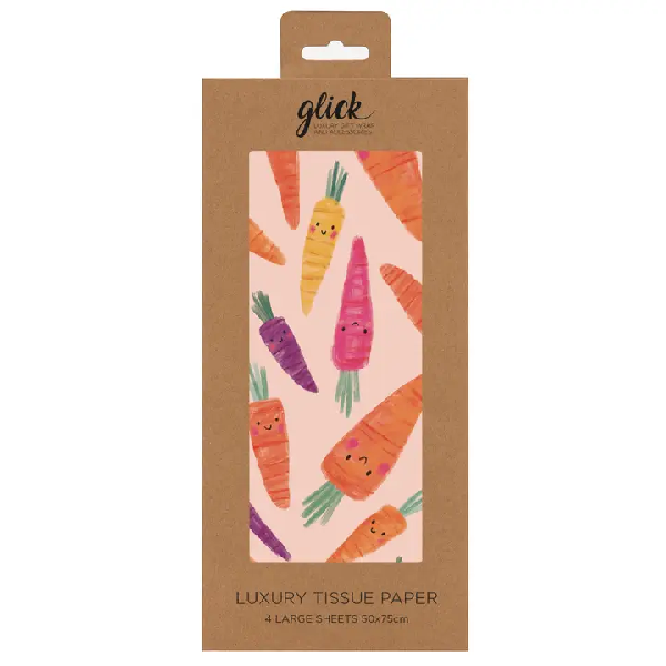 Cheeky Carrots Tissue Paper